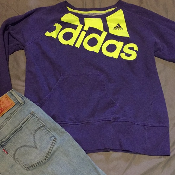 adidas Tops - Adidas purple sweatshirt